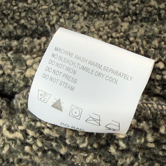 WOOLRICH khaki faux suede shearling winter coat - Picture 8 of 16